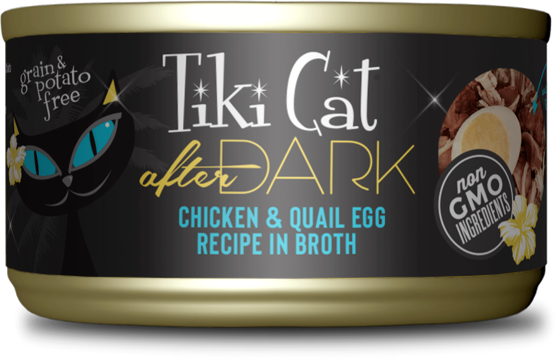 Tiki Cat After Dark Chicken & Quail Egg Recipe In Broth
